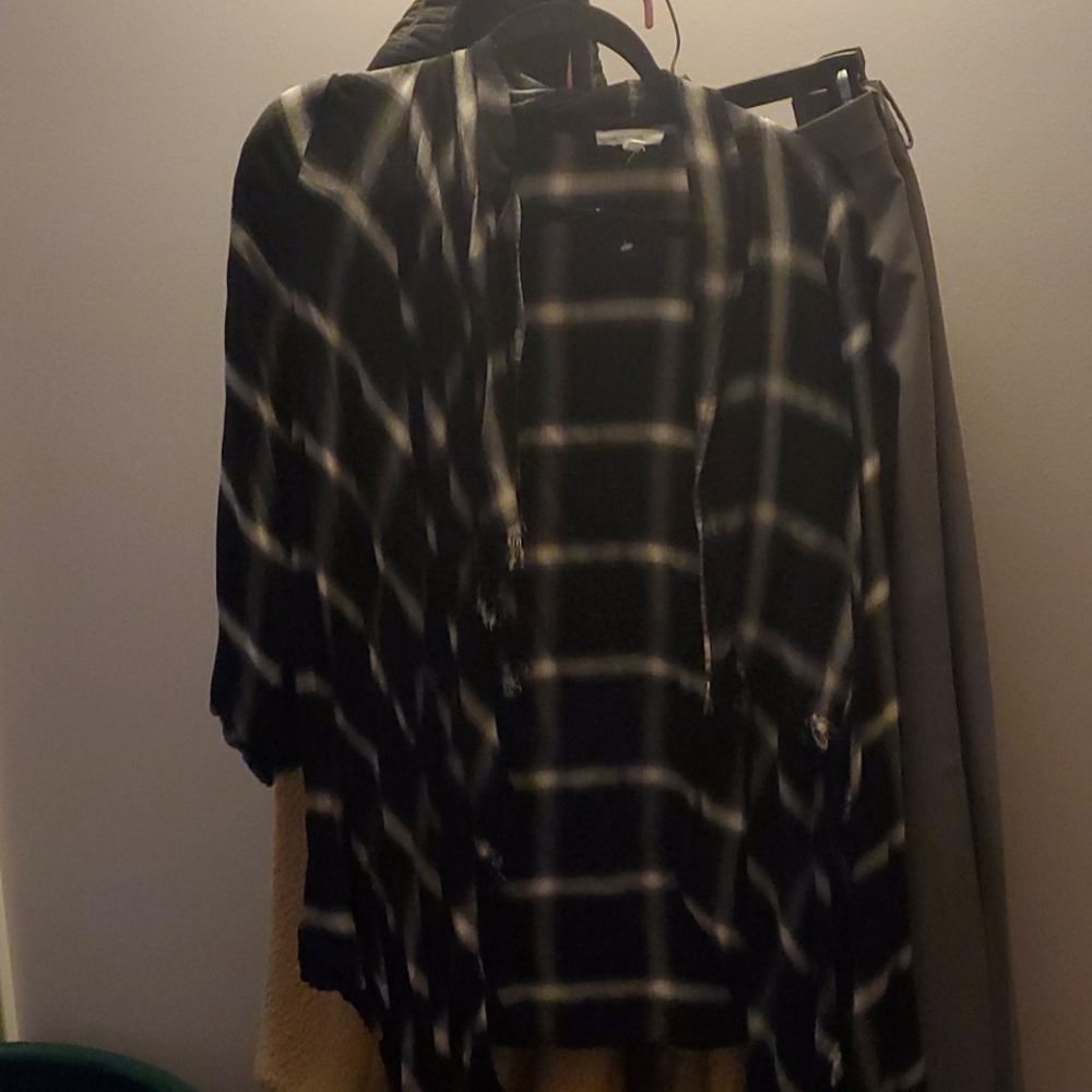 Black and white kimono